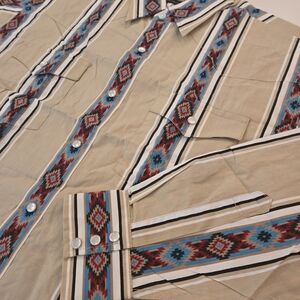 NWT Vintage High Noon Pearl Snap Western Rockabilly Rodeo Shirt Mens Medium